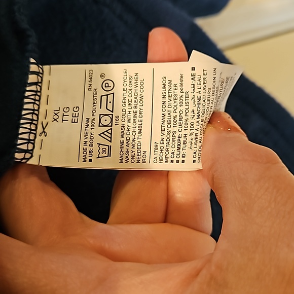 Teal Blue Fleece Old Navy Active Zipper Jacket Size XXL - Picture 8 of 10